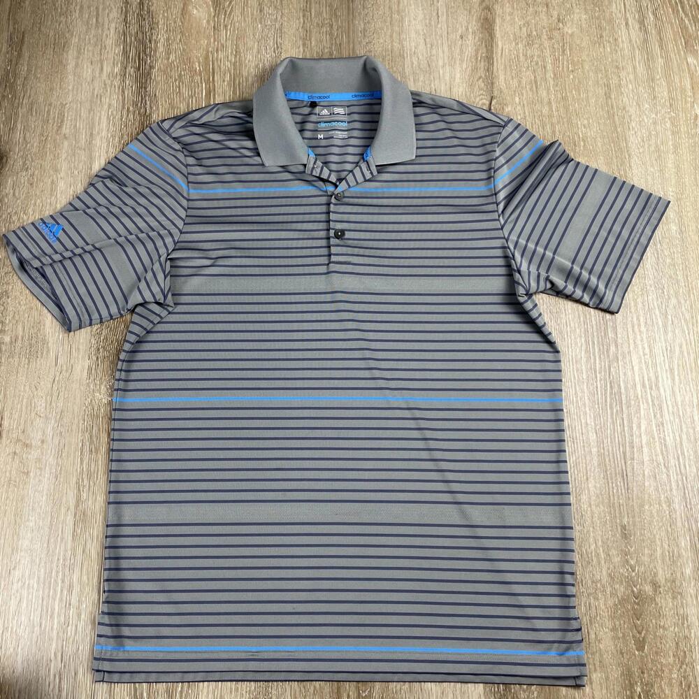 (Lot of 3) Adidas Head Golf Performance Polos Men's M Striped Stretch Contrast - Picture 13 of 16